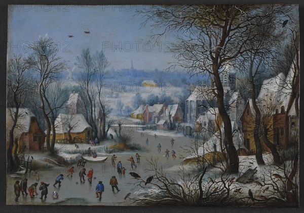 Winter Scenery, 1600-1614. Creator: Bruegel the Elder, Pieter, after (1526-1569).