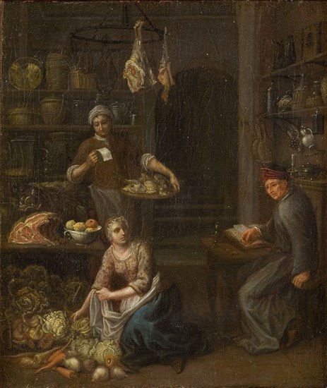 Accounting for the Purchases in the Kitchen, 1637-1702. Creator: Gerrit Lundens.