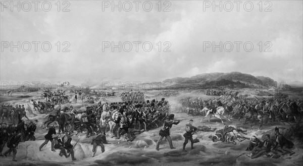 Battle of Isted, 25 July 1850, 1854. Creator: Niels Simonsen.