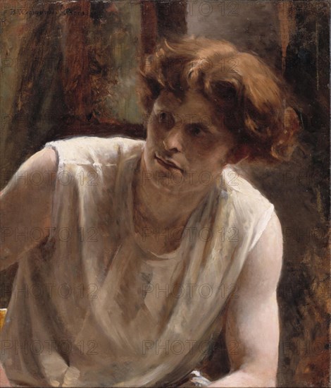 Study of a Female Model;, 1879-1882. Creator: Bertha Wegmann.