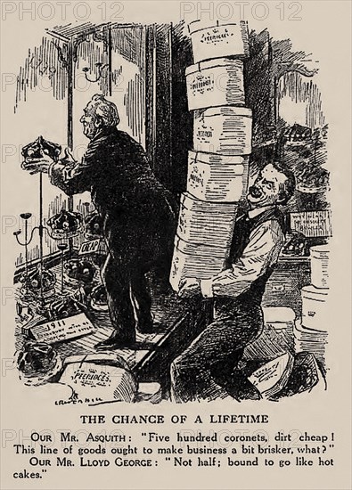 The Chance of a Lifetime (From Punch), 1911. Creator: Raven-Hill, Leonard (1867-1942).