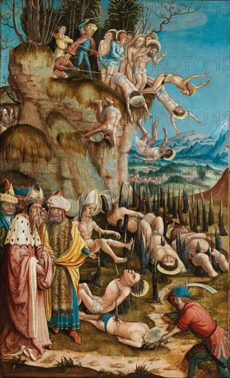 The Martyrdom of the Ten Thousand, c. 1520. Creator: South German master (16th century).