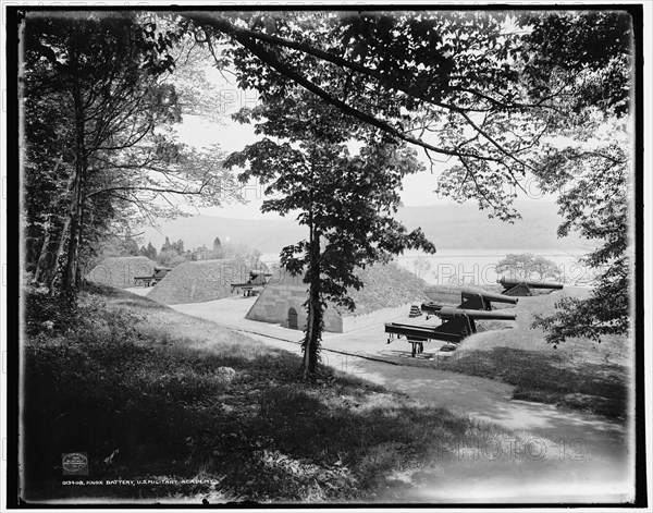 Knox Battery, U.S. Military Academy, c1901. Creator: William H. Jackson.