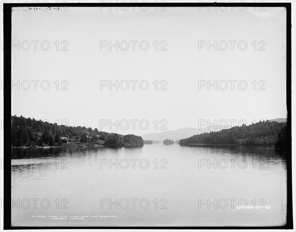 Long Lake from near the Sagamore, Adirondack Mountains, c1902. Creator: William H. Jackson.