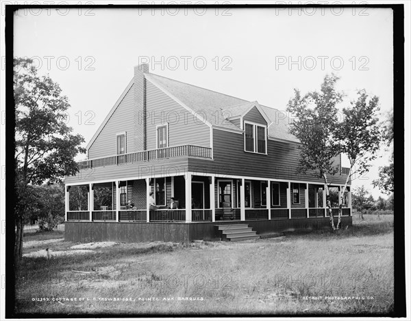 Cottage of L.S. Trowbridge, Pointe aux Barques, between 1890 and 1901. Creator: Unknown.