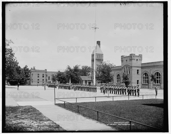 Battalion in the area, M.M.A., Orchard Lake, Michigan, between 1890 and 1901. Creator: Unknown.