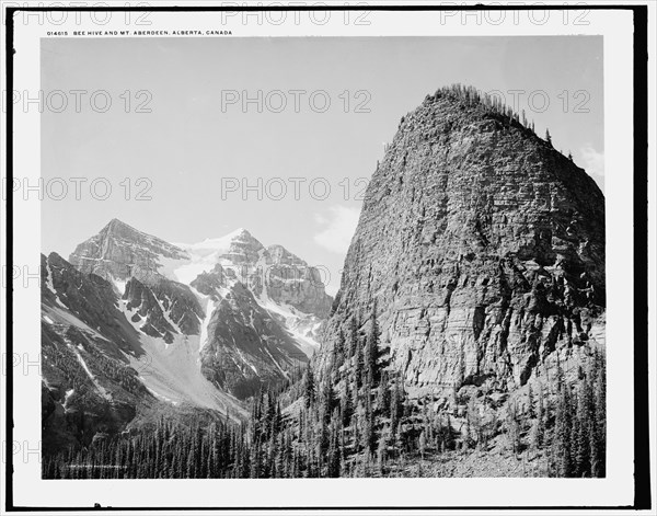 Bee Hive and Mt. Aberdeen, Alberta, Canada, c1902. Creator: Unknown.