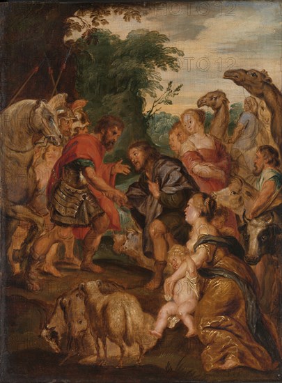 The Reconciliation Between Jacob and Esau, c.1628. Creator: Unknown.