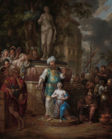 Sacrifice of Iphigenia, 1690-1700. Creator: Arnold Houbraken.