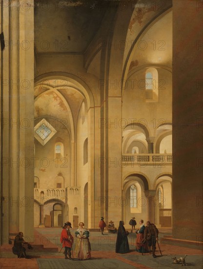 The Transept of the Mariakerk in Utrecht, Seen from the Northeast, 1637. Creator: Pieter Jansz Saenredam.