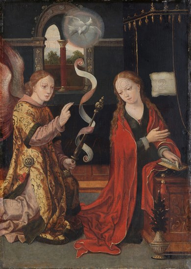 The Annunciation, c.1550. Creator: Anon.