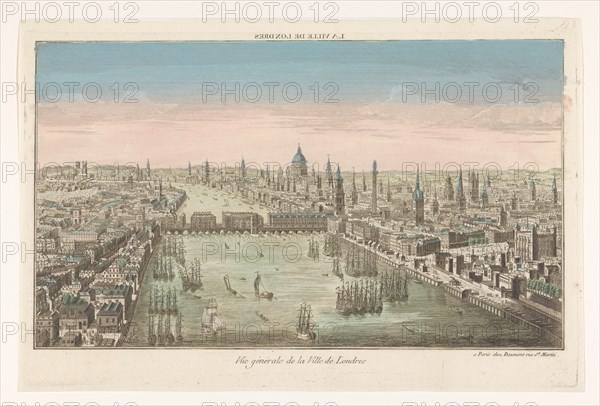 View of the city of London, 1745-1775. Creator: Anon.