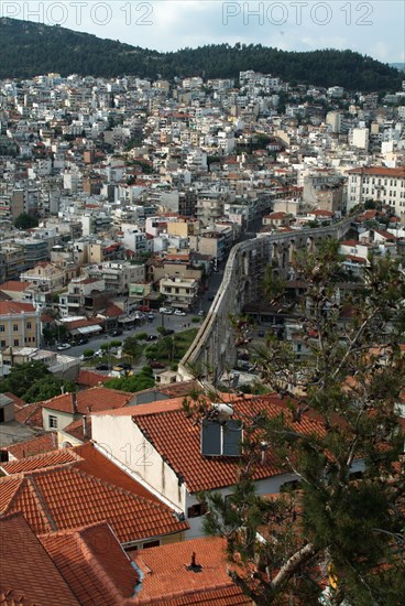 View from Kastro, Kavala, Greece, 2003. Creator: Ethel Davies.