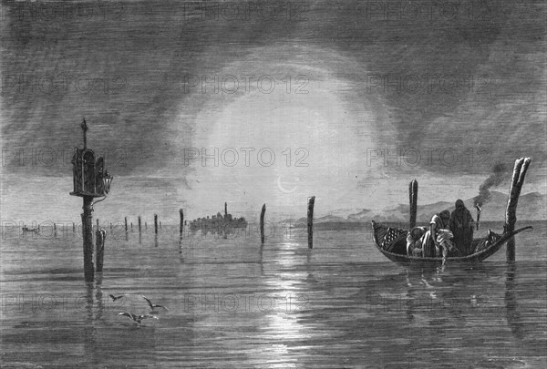 'View in the Lagoon of Venice; The River Basin of the Po, and the Lagoons of the Adriatic', 1875. Creator: Unknown.