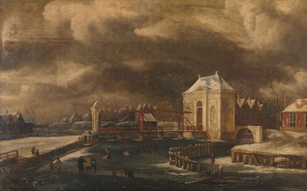 The Heiligewegspoort, Amsterdam, in Winter, 1660-1680. Creator: Jan van Kessel.