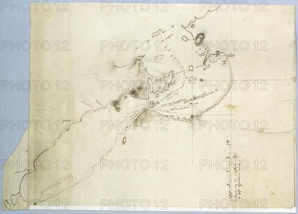 Map of Saldanha Bay, c.1784. Creators: Robert Jacob Gordon, Johannes Schumacher.