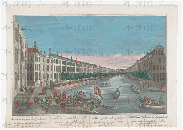View of the Herengracht in Amsterdam, 1742-1801. Creator: Anon.