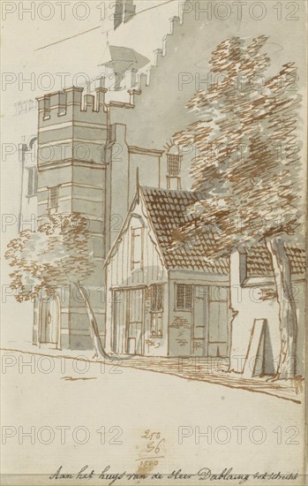 House of Mr. D'Ablaing at the Bisschopshof in Utrecht, c.1783-c.1797. Creator: Johannes Huibert Prins.