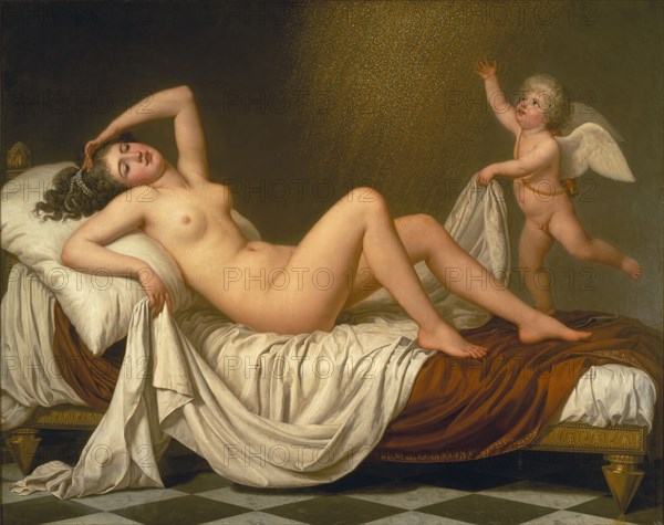 Danaë and the Shower of Gold, 1787. Creator: Adolf Ulric Wertmüller.