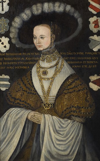 Margareta Eriksdotter, Gustaf Vasa's sister, copy of a painting of 1528. Creator: Unknown.