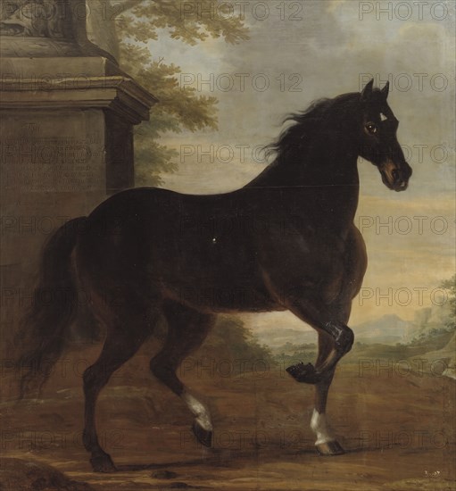 Charles XI's favourite horse Tott, 1680. Creator: David Klocker Ehrenstrahl.