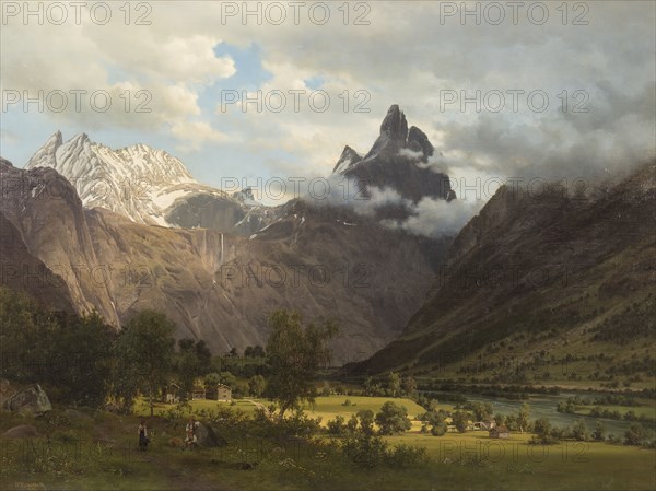 Landscape from Romsdalen, 1858. Creator: J. F. Eckersberg.