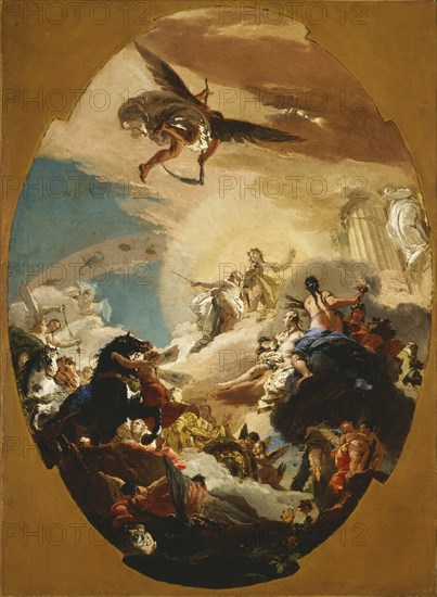 Apollo and Phaëthon, c1731. Creator: Giovanni Battista Tiepolo.