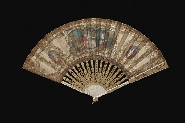 Woman's Folding Fan (image 1 of 2), c1780. Creator: Unknown.