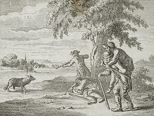 Illustration for Basedow's 'Elementary Work', 1770. Creator: Daniel Nikolaus Chodowiecki.