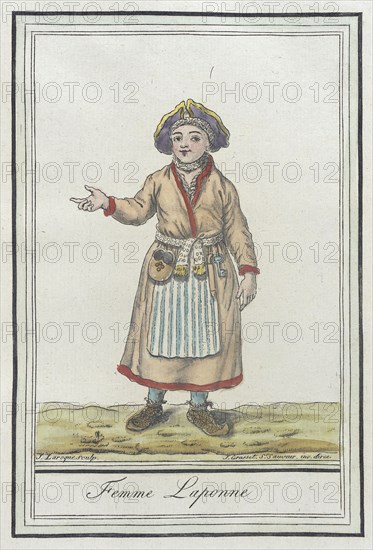 Costumes de Différents Pays, 'Femme Laponne', c1797. Creators: Jacques Grasset de Saint-Sauveur, LF Labrousse.