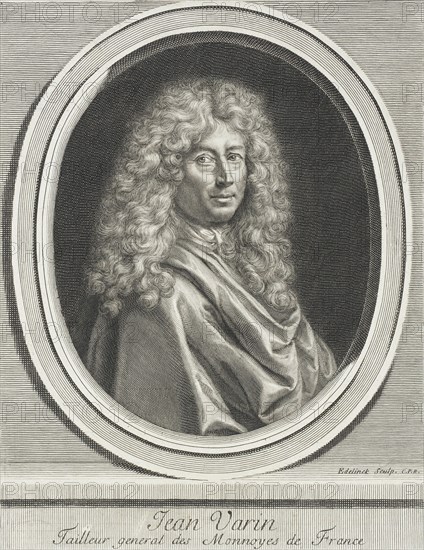 Jean Varin, c1697. Creator: Gerard Edelinck.