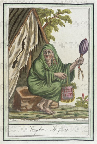 Costumes de Différents Pays, 'Iongleur Iroquois', c1797. Creator: Jacques Grasset de Saint-Sauveur.