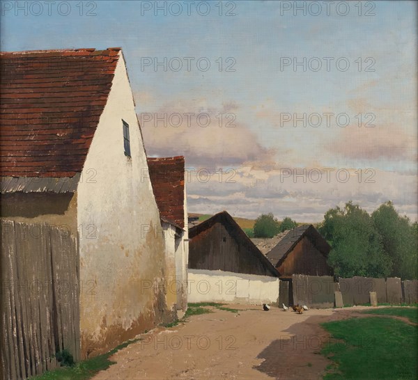 Old houses in Gaudenzdorf, 1907. Creator: Ferdinand Brunner.