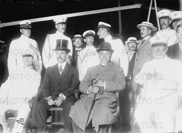 Gen. Virbeck [i.e., Verbeck; Chandler Hale; Adm. Togo; [and] Gen. Grant, 1911. Creator: Bain News Service.