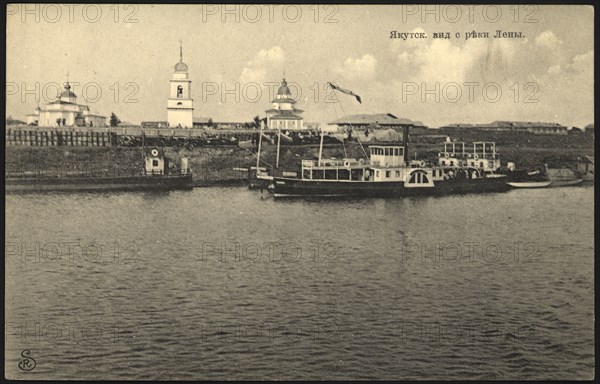 Iakutsk: View From the Lena River, 1904-1917. Creator: Zonenburg, R..