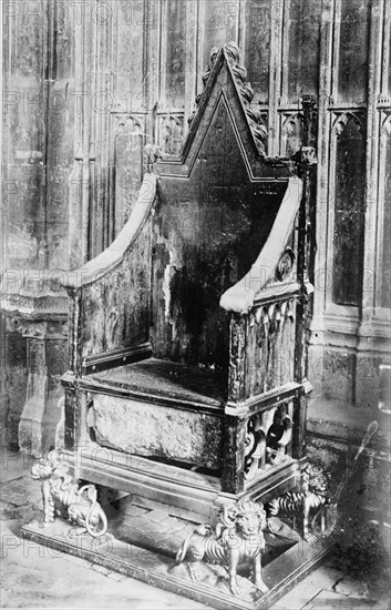 Coronation Chair, between c1910 and c1915. Creator: Bain News Service.