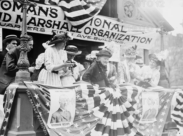 Mrs. Vibbirt speaking, between c1910 and c1915. Creator: Bain News Service.