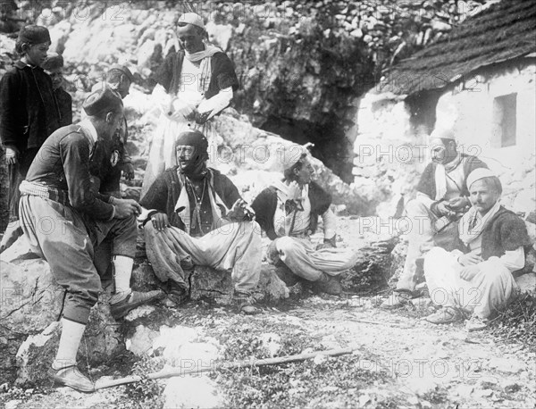 Montenegro - an outpost of the Malissori, between c1910 and c1915. Creator: Bain News Service.