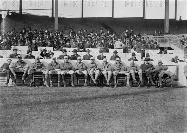 New York NL Giants recruits at the Polo Grounds, NY (baseball), 1913. Creator: Bain News Service.