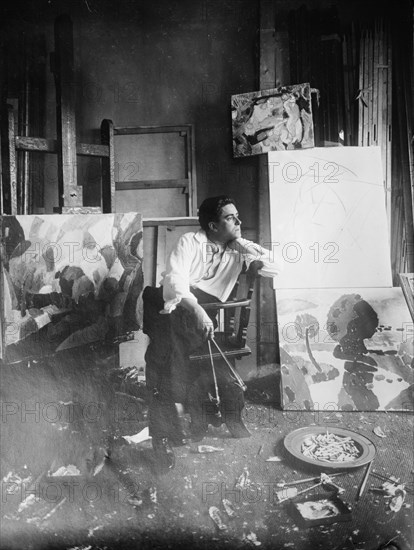 Francis Picabia, between c1910 and c1915. Creators: Bain News Service, George Graham Bain.