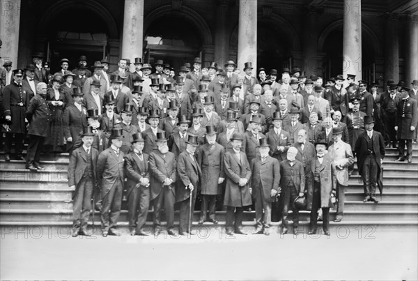 Peace delegates at City Hall, 1913. Creator: Bain News Service.