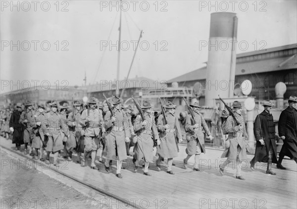 Marines debark, 1913. Creator: Bain News Service.