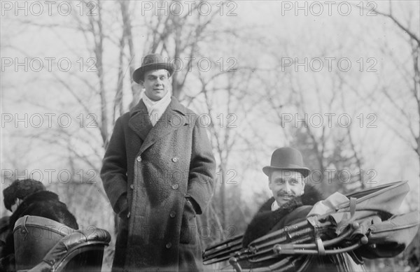 Geo. Jr. & Jay Gould at Helen's wedding, 1913. Creator: Bain News Service.