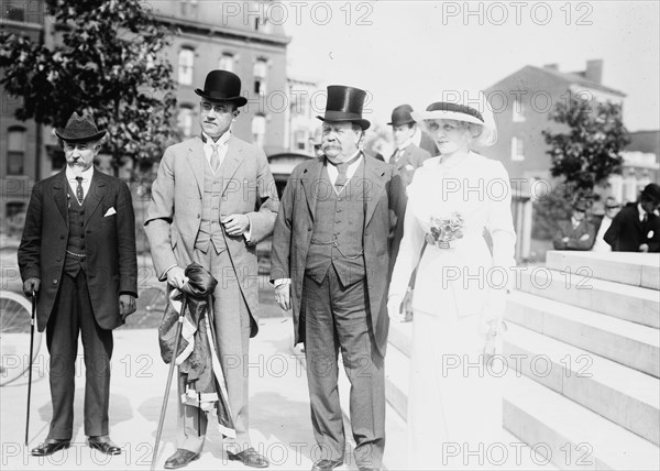 Dr. Cook Adams, John Barrett, Sir Geo. & Lady Reid, c1912. Creator: Bain News Service.