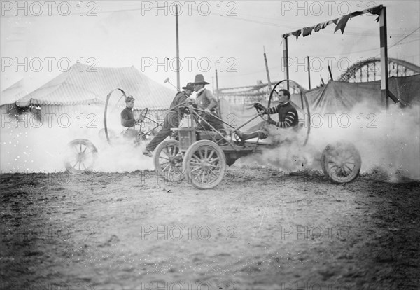 Auto Polo, Coney Isl., between c1910 and c1915. Creator: Bain News Service.