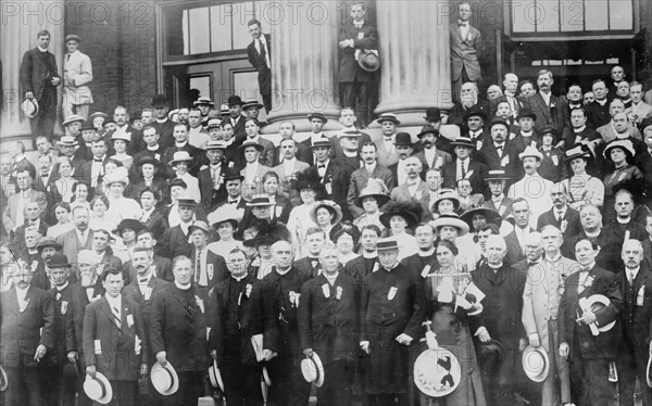 Delegates to Catholic conference, Milwaukee, 1913. Creator: Bain News Service.