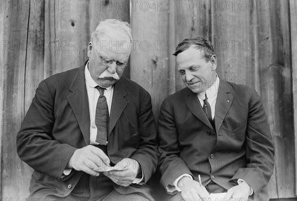 Coach Courtney & C.S. Titus, 1913. Creator: Bain News Service.