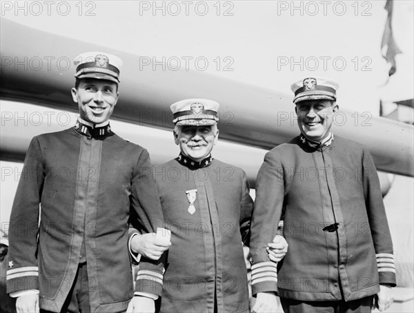 Lt. Anderson, Adm. Osterhaus, Capt. Rodman, between c1910 and c1915. Creator: Bain News Service.