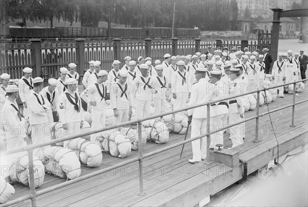 Roll Call - Naval Militia, between c1910 and c1915. Creator: Bain News Service.