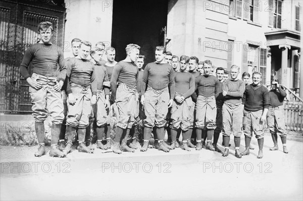 1st Squad Varsity - Yale, between c1910 and c1915. Creator: Bain News Service.